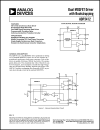 datasheet for ADP3412JR by Analog Devices