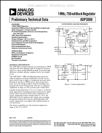 datasheet for ADP3088ARM by Analog Devices