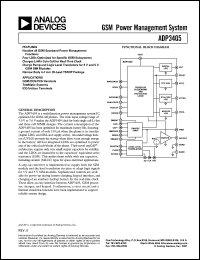 datasheet for ADP3405ARU by Analog Devices
