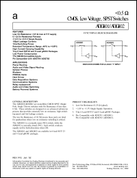 datasheet for ADG801BRT by Analog Devices