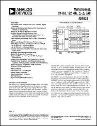 datasheet for EVAL-AD1833EB by Analog Devices