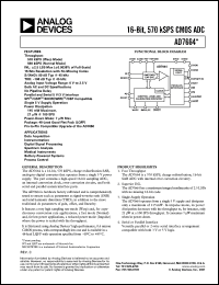 datasheet for EVAL-AD7664CB by Analog Devices