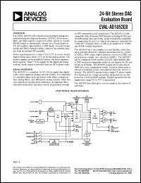 datasheet for EVAL-AD1852EB by Analog Devices
