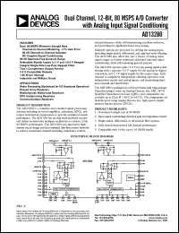 datasheet for AD13280/PCB by Analog Devices