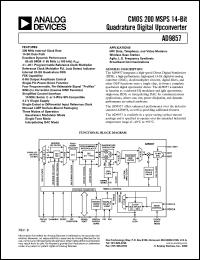 datasheet for AD9857/PCB by Analog Devices