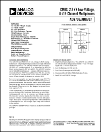 datasheet for ADG706BRU by Analog Devices
