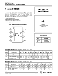 datasheet for MC100EL01D by ON Semiconductor