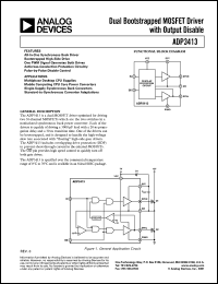datasheet for ADP3413JR by Analog Devices