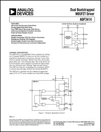 datasheet for ADP3414JR by Analog Devices