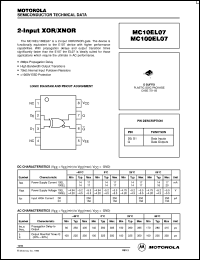 datasheet for MC100EL07D by ON Semiconductor