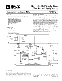 datasheet for ADM1072ARQ by Analog Devices
