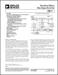 datasheet for AD9875BST by Analog Devices