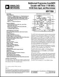 datasheet for ADV7196AKS by Analog Devices