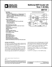 datasheet for ADV7197KST by Analog Devices