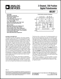 datasheet for AD5207BRU10-REEL7 by Analog Devices