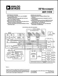 datasheet for ADSP-2191M by Analog Devices