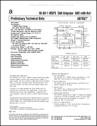 datasheet for EVAL-AD7667CB by Analog Devices