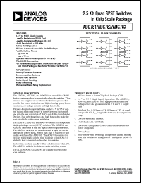 datasheet for ADG781BCP by Analog Devices