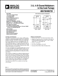 datasheet for ADG758BCP by Analog Devices