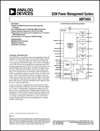 datasheet for ADP3404ARU by Analog Devices