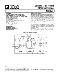 datasheet for AD9845AJST by Analog Devices