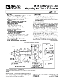 datasheet for AD9775EB by Analog Devices
