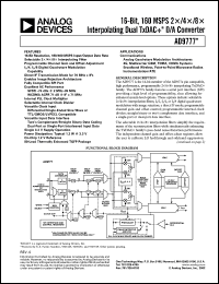 datasheet for AD9777BSV by Analog Devices