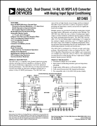 datasheet for AD13465AF by Analog Devices