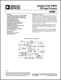 datasheet for AD9806KST by Analog Devices