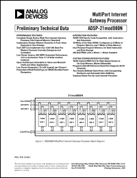 datasheet for ADSP-21MOD980N-000 by Analog Devices