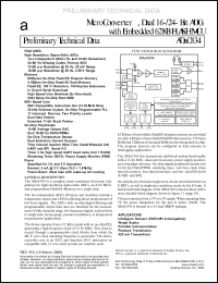 datasheet for ADUC834BS by Analog Devices