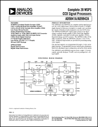 datasheet for AD9841AJST by Analog Devices