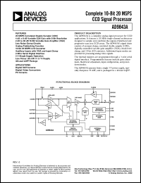 datasheet for AD9843AJST by Analog Devices