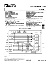 datasheet for AD1886AJST by Analog Devices