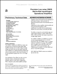 datasheet for AD8608ARU by Analog Devices