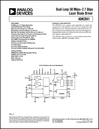 datasheet for ADN2841ACP-32 by Analog Devices