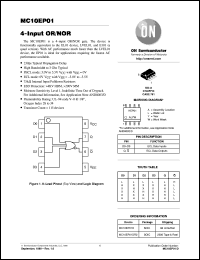 datasheet for MC10EP01D by ON Semiconductor