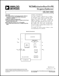 datasheet for EVAL-ADF4118EB1 by Analog Devices