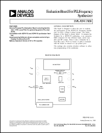 datasheet for EVAL-ADF411XEB1 by Analog Devices