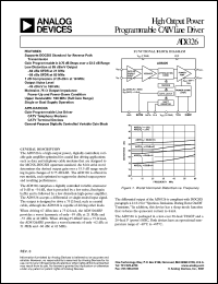 datasheet for AD8326ARP by Analog Devices