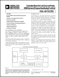 datasheet for EVAL-AD73322EB by Analog Devices