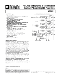 datasheet for AD8381AST by Analog Devices