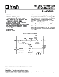 datasheet for AD9848KST by Analog Devices