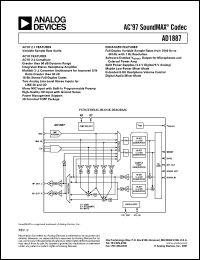 datasheet for AD1887JST by Analog Devices