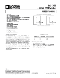 datasheet for ADG601BRT by Analog Devices