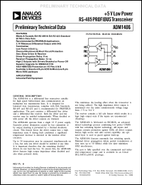 datasheet for ADM1486JN by Analog Devices