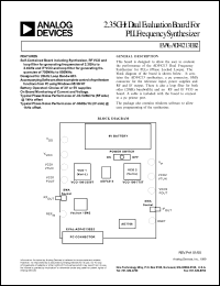 datasheet for EVAL-ADF4213EB2 by Analog Devices