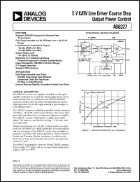 datasheet for AD8327ARU by Analog Devices