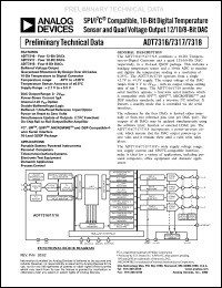 datasheet for ADT7316ARQ by Analog Devices