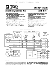 datasheet for ADSP-2195MKST-160 by Analog Devices